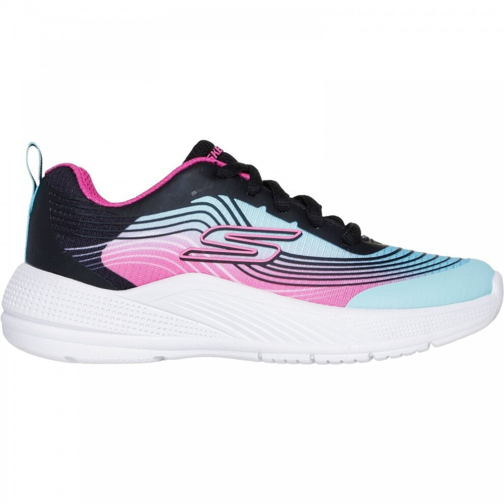 (5 (Adults')) Microspec Advance | Aqua/Purple | Girl's Sporty Mesh Trainers