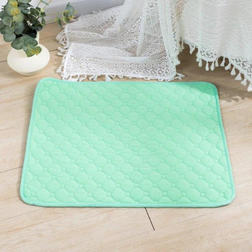 (Green) Reusable Dog Pee Pad Blanket Absorbent Diaper Washable Puppy Training Pad Pet Bed Urine Mat For Pet Car Seat Cover Pet Supplies