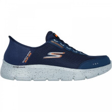(11 (Adults')) Slip-ins: GO WALK Flex - Waterproof | Navy | Men's Breathable Lightweight Trainers