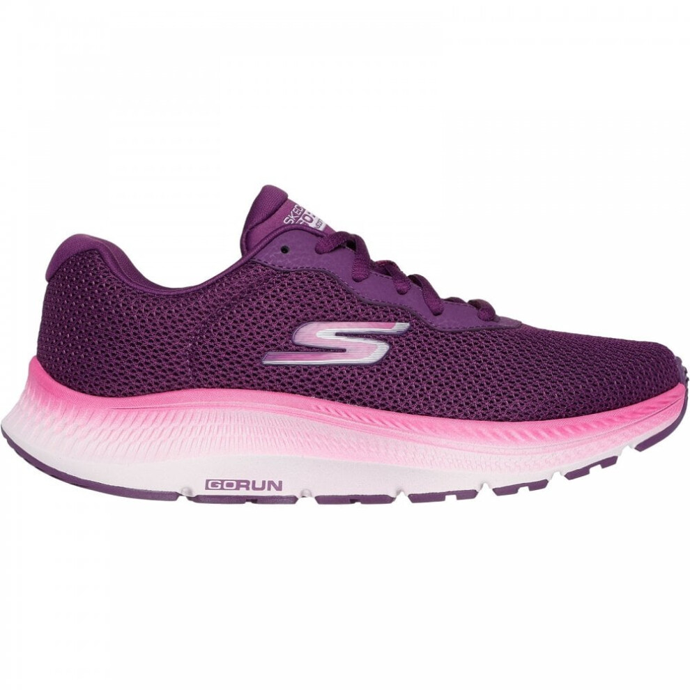 (4 (Adults')) Go Run Consistent 2.0 Fast Pace | Plum | Women's Light-weight Running Trainers