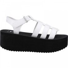 (8 (Adults')) Helio Terrence | White | Women's Platform Sandals