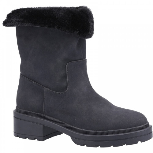 ROCKET DOG (8 (Adults')) Idea | Black | Ladies Roll-Down Mid Boots 2