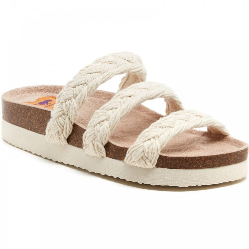 ROCKET DOG (4 (Adults')) Ashley String Braid | Natural | Women's Braided Triple Strap Sandals 2