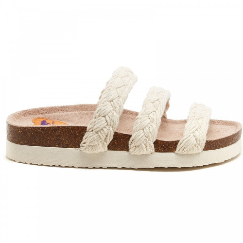 ROCKET DOG (4 (Adults')) Ashley String Braid | Natural | Women's Braided Triple Strap Sandals 1