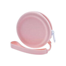 (Pink) Pet Treat Pouch Dogs Treat Bag Silicone Dog Treat Pouch Zipper Closure Pocket Size For Dogs Outdoor Walking