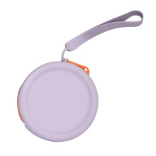 (Purple) Pet Treat Pouch Dogs Treat Bag Silicone Dog Treat Pouch Zipper Closure Pocket Size For Dogs Outdoor Walking