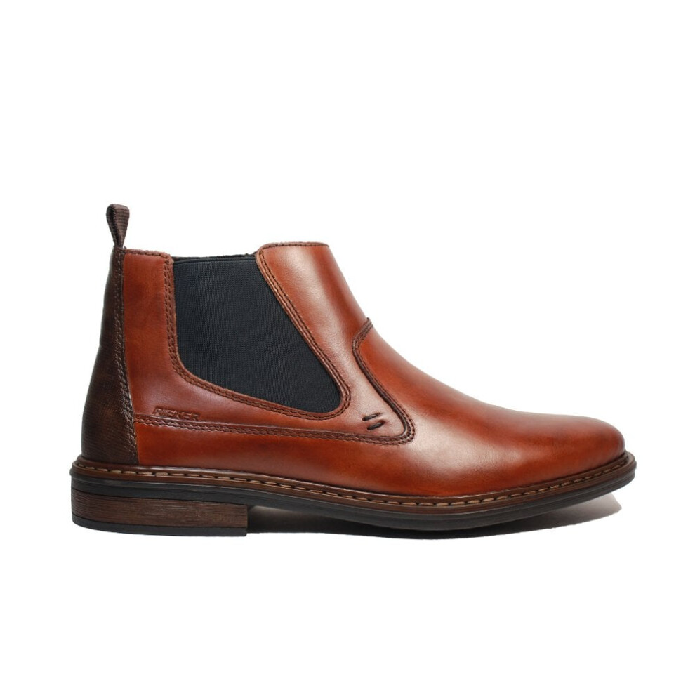 (8 (Adults')) 17654-22 | Toffee Brown Leather | Men's Chelsea Boots