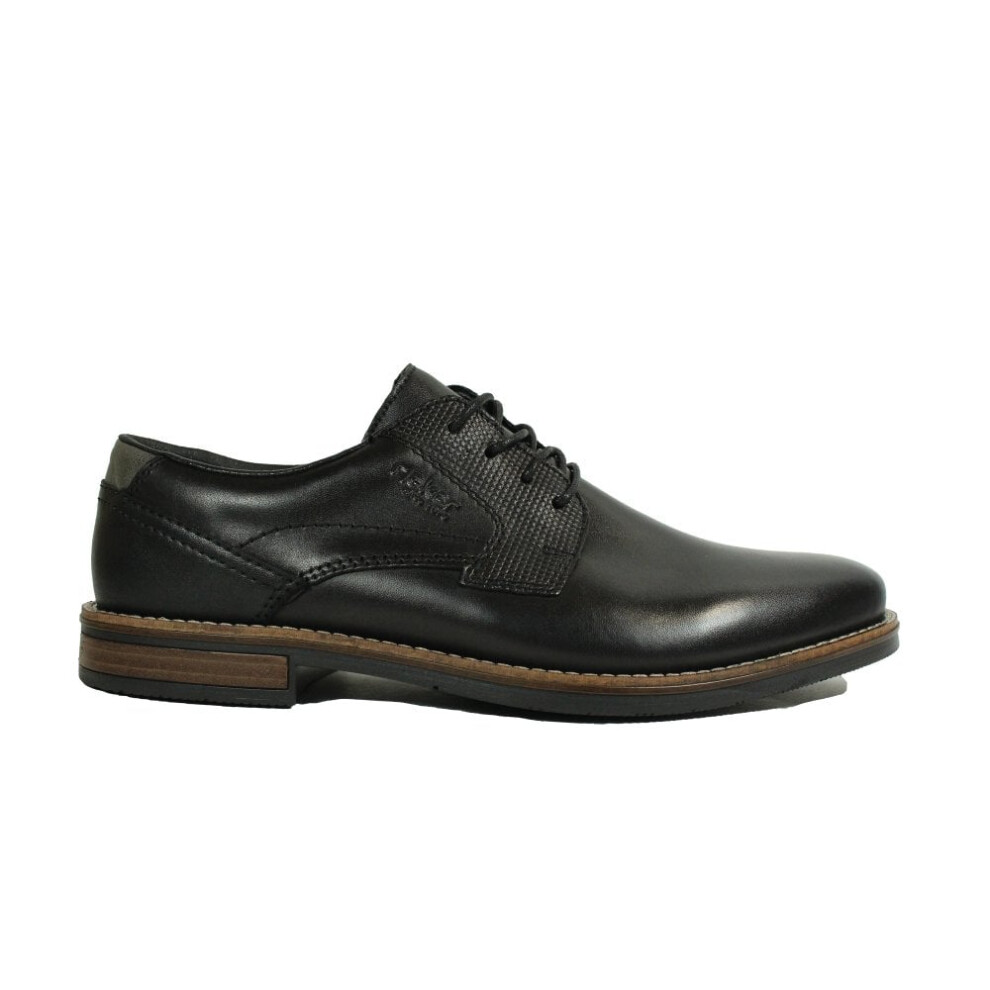 (9.5 (Adults')) 13523-00 | Black Leather | Men's Smart Lace Up Shoes