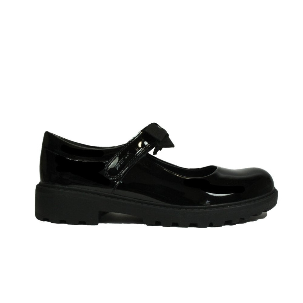 (6.5 (Adults')) Casey | Black Patent | Girl's Mary Jane School Shoes