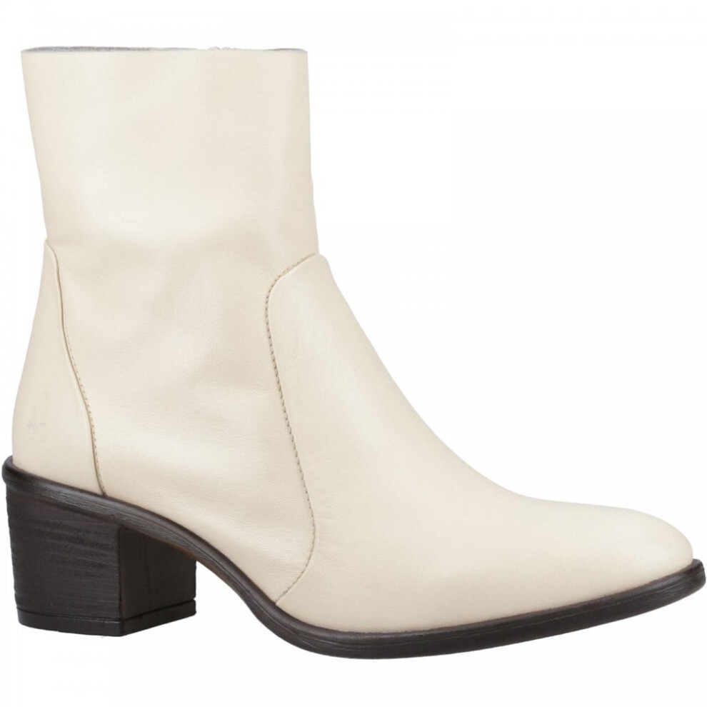 (3 (Adults')) Winona | Cream | Women's Western Style Ankle Boots