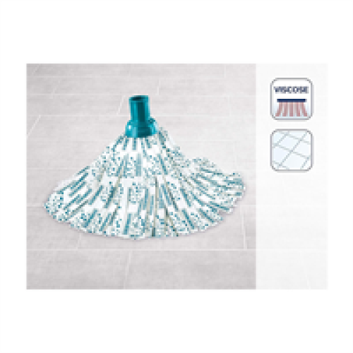 Leifheit Replacement Viscose Mop Head For Classic Mop - Turquoise 1