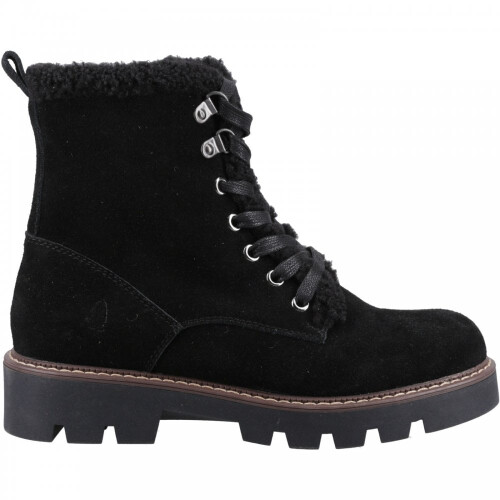 Hush Puppies (6 (Adults')) Aurelia | Black | Women's Chunky Sole Ankle Boots 1