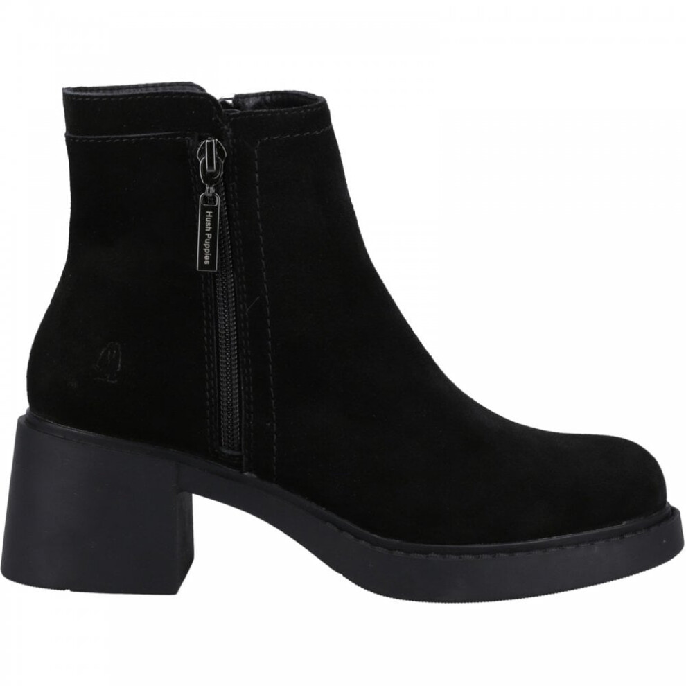 (7 (Adults')) Adele | Black | Women's Heeled Ankle Boots
