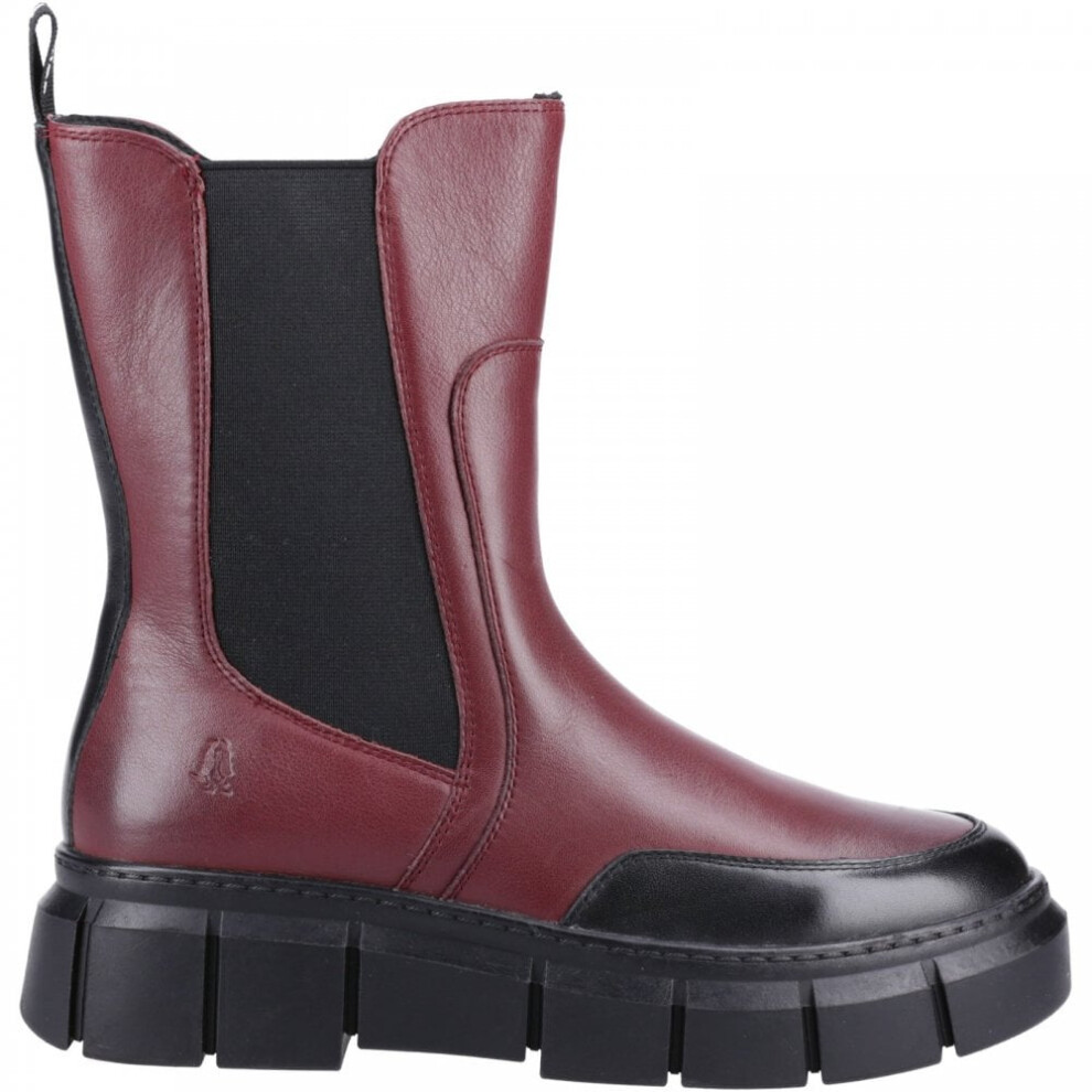 Hush Puppies Women's Dark Red 'Fleur' Ankle Boots In | Size: 6 - Image 5