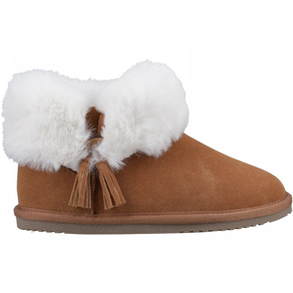 Hush Puppies (7 (Adults')) Ayana | Tan | Women's Cosy Boot Slippers