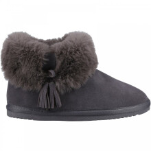 (5 (Adults')) Ayana | Grey | Women's Cosy Boot Slippers
