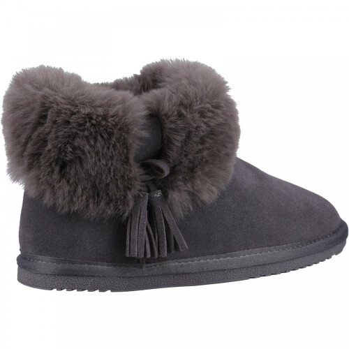 Hush Puppies (5 (Adults')) Ayana | Grey | Women's Cosy Boot Slippers 2