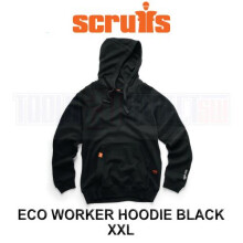 Scruffs Eco Worker Hoodie Black XXL T55406