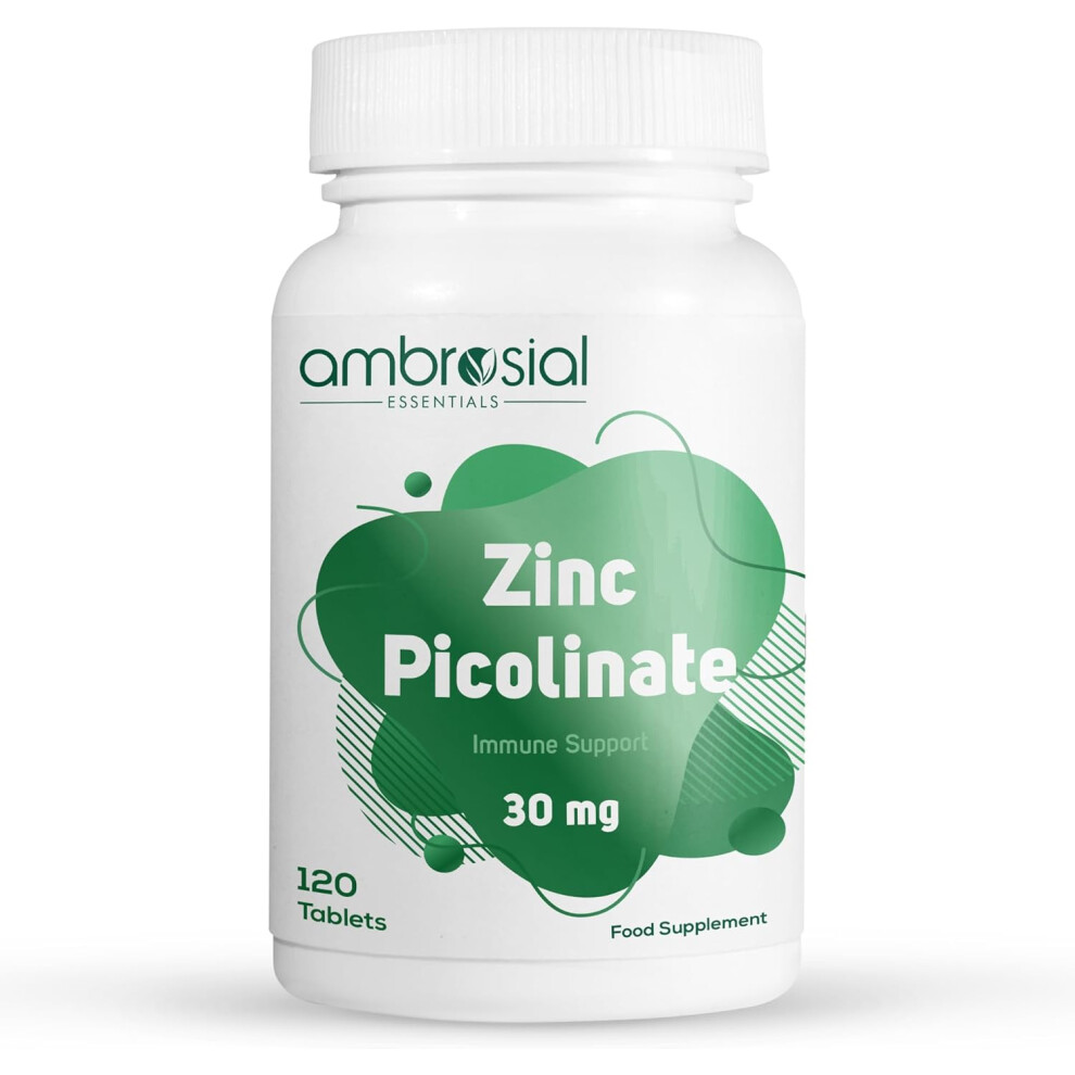 Ambrosial Zinc Picolinate 30mg -120 Tablets