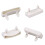 For 30pcs White Inner Length 55mm Plastic Bed Slat End Caps Holders Accessory WS3766 2