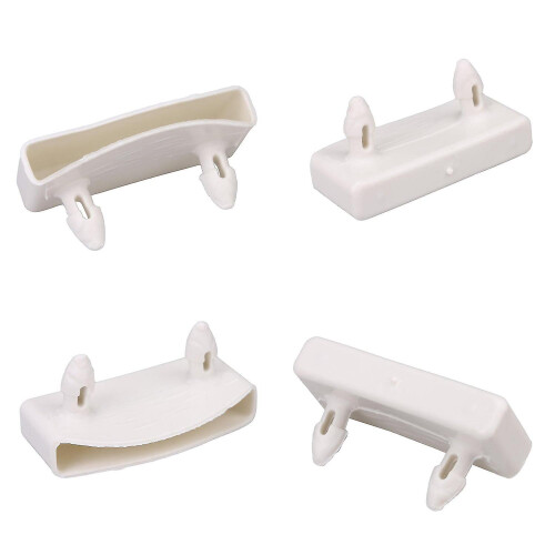 For 30pcs White Inner Length 55mm Plastic Bed Slat End Caps Holders Accessory WS3766 1