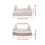 For 30pcs White Inner Length 55mm Plastic Bed Slat End Caps Holders Accessory WS3766 3