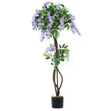 120cm Artificial Faux Plants Tree In Pot Garden Home Indoor Wisteria Flowers