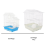KCT KCT Santiago Plus Exotic Portable Bird Cage Small - White 6
