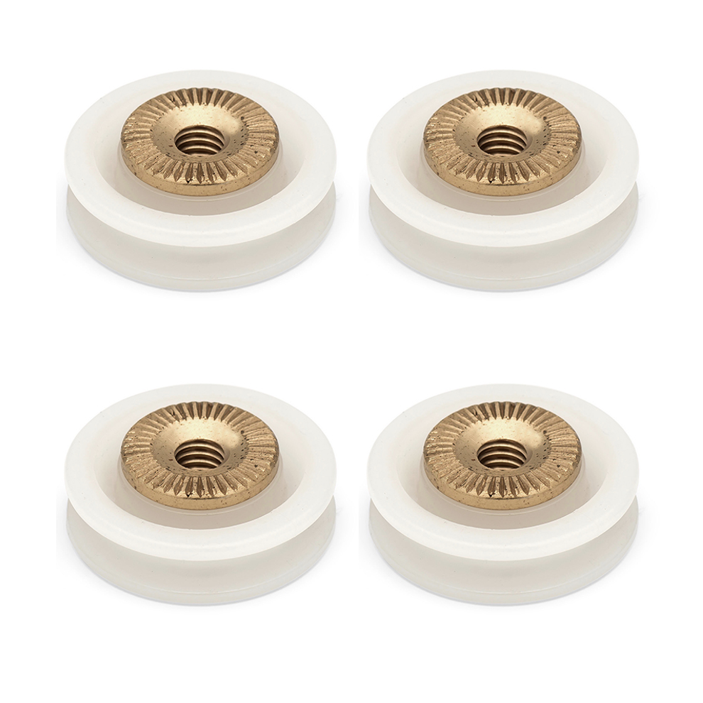 4 X Replacement Shower Door Rollers/Runners/Wheels V Grooved 19Mm Dia Lux6 5060626640719