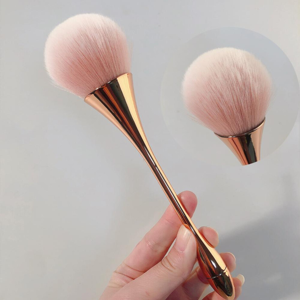Large Mineral Powder Brush Bling Dazzling Crystal Rhinestone Synthetic Makeup Brush For Foundation Blush Buffing Or Bronzer For Daily Makeup