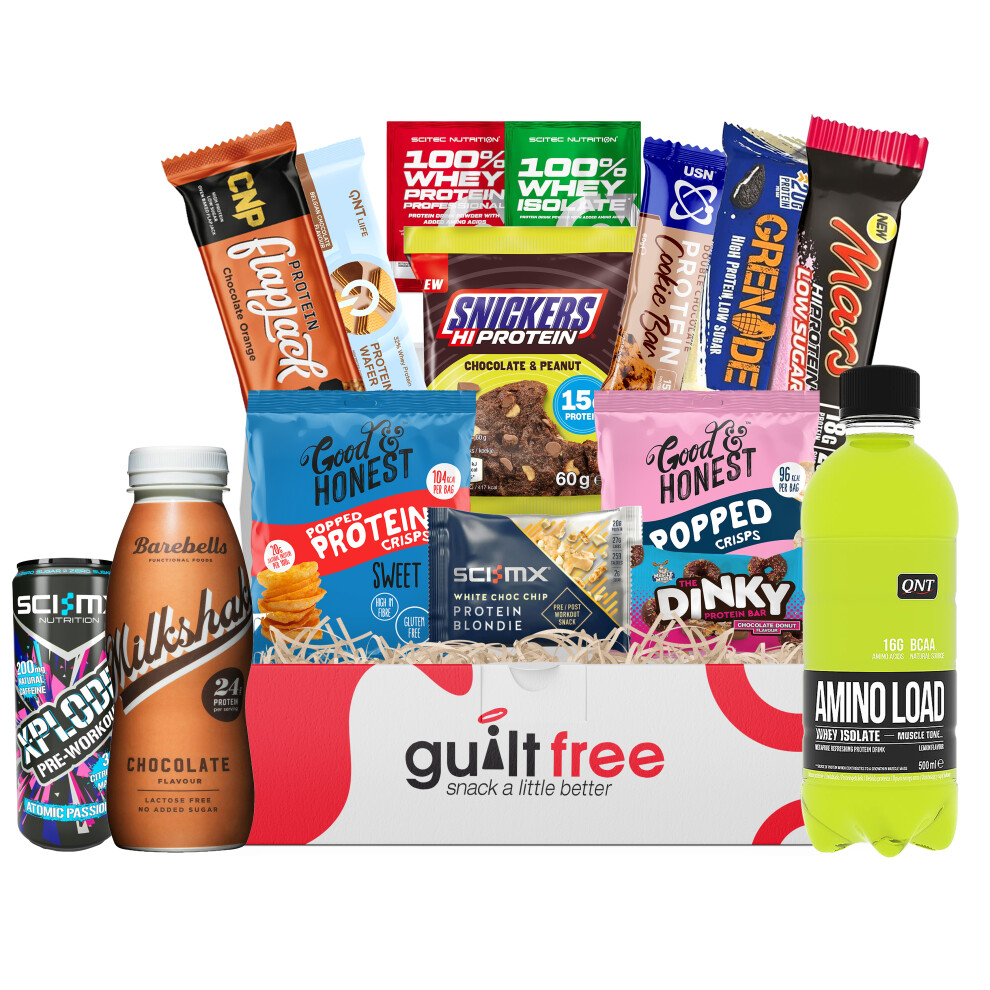 Gift Hamper Present Box High Protein Ball Snack Bars Cookies Biscuits