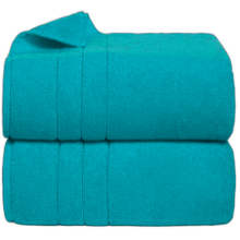 (Teal) 2 Piece Egyptian Cotton Towels Large Bath Towel Sheet Super Soft Towel Bale Set