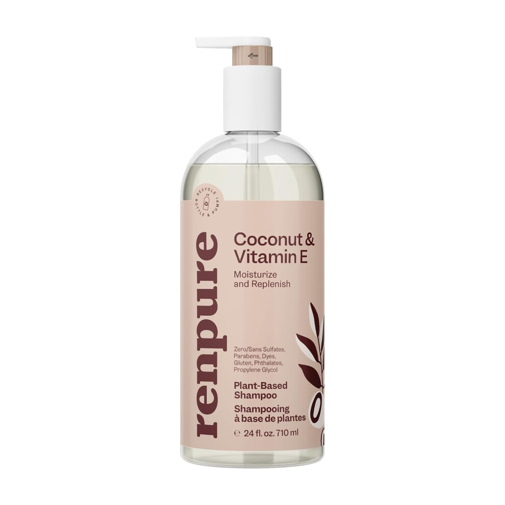 Renpure, Coconut & Vitamin E Shampoo, 24 fl oz (710 ml)