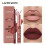 LANGMANNI 2Pcs Lipgloss Lipliner μακράς διαρκείας αδιάβροχο υγρό κραγιόν Makeup Set 4