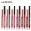 LANGMANNI 2Pcs Lipgloss Lipliner μακράς διαρκείας αδιάβροχο υγρό κραγιόν Makeup Set 3