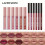 LANGMANNI 2Pcs Lipgloss Lipliner μακράς διαρκείας αδιάβροχο υγρό κραγιόν Makeup Set 10