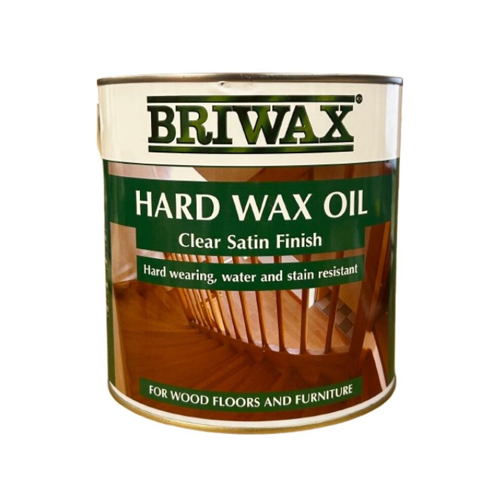 Briwax Hard Wax Oil Clear Satin 2.5 Litre 5015332000647