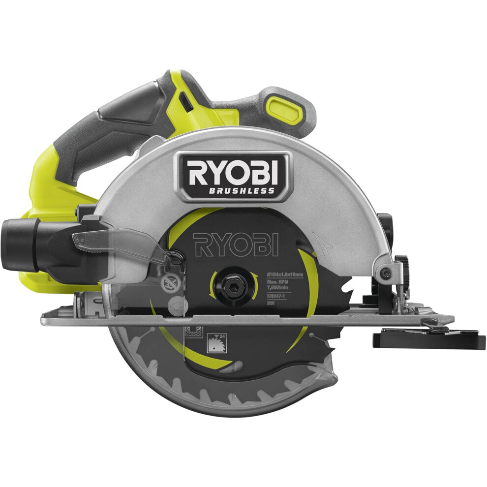 Ryobi 18V Brushless Circular Saw 184Mm (Tool Only)