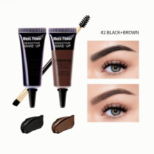 2 in 1 Eyebrow Dye Cream Long lasting Waterproof Eyebrow Tint Set Smudge Proof Styling And Rendering Eyebrow Coloring Cream