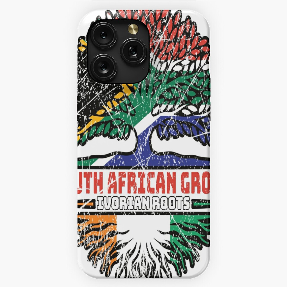 (Ivory Coast Ivorian South African South Africa Tree Roots Flag=462) Phone Case For Iphone Samsung 19 18 17 16 14 13 12 11 Plus Pro Max Galaxy S28 S27 White 4741628031361