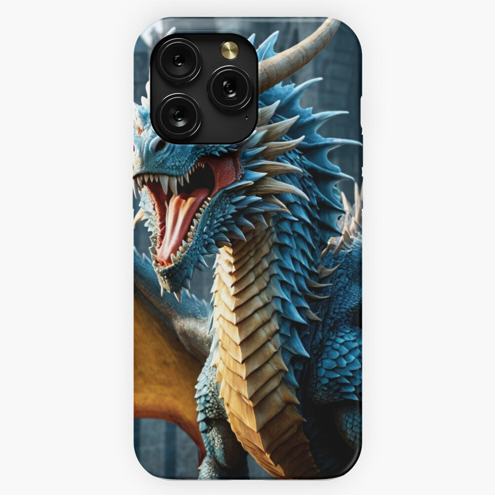 (Realistic Dragon Flies In Rocky Landscape=386) Phone Case For Iphone Samsung 19 18 17 16 14 13 12 11 Plus Pro Max Galaxy S28 S27 S26 S25 S24 S23 Blue 4741628030586