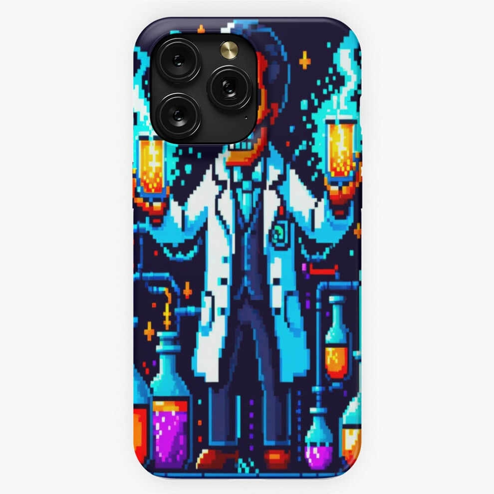 (Dr. Victor Aether: Mad Scientist With Electric Sparks And Bubbling Potions=523) Phone Case For Iphone Samsung 19 18 17 16 14 13 12 11 Plus Pro Max Ga 4741628031989