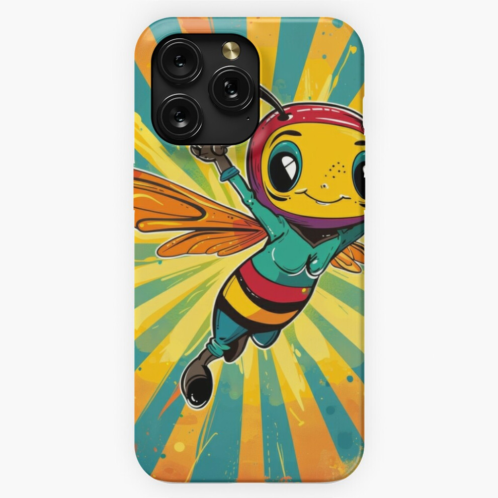 (Anthropomorphic Superhero Bee In Vibrant Colors=525) Phone Case For Iphone Samsung 19 18 17 16 14 13 12 11 Plus Pro Max Galaxy S28 S27 S26 S25 S24 S2 4741628032009