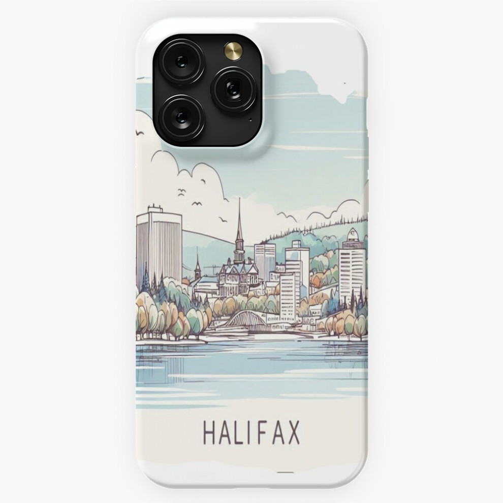 (Halifax Watercolor Minimalist Illustration =626) Phone Case For Iphone Samsung 19 18 17 16 14 13 12 11 Plus Pro Max Galaxy S28 S27 S26 S25 S24 S23 4741628033037