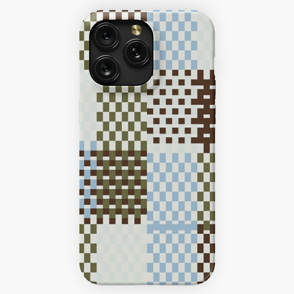 (Checkerboard Check Colorful Geometric Checked Pattern Blue Green Black=807) Phone Case For Iphone Samsung 19 18 17 16 14 13 12 11 Plus Pro Max Galaxy Blue,Green 4741628034881