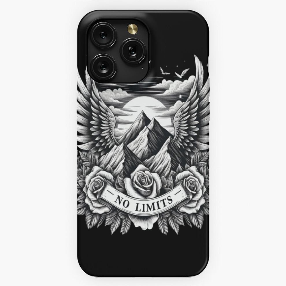 (Mountains With Wings Of Roses With The Inscription No Limits=783) Phone Case For Iphone Samsung 19 18 17 16 14 13 12 11 Plus Pro Max Galaxy S28 S27 S 4741628034638
