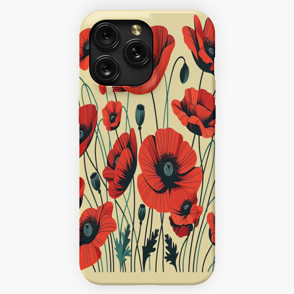 (Poppy Field Pattern Illustration=798) Phone Case For Iphone Samsung 19 18 17 16 14 13 12 11 Plus Pro Max Galaxy S28 S27 S26 S25 S24 S23 S22 Ultra Not 4741628034782