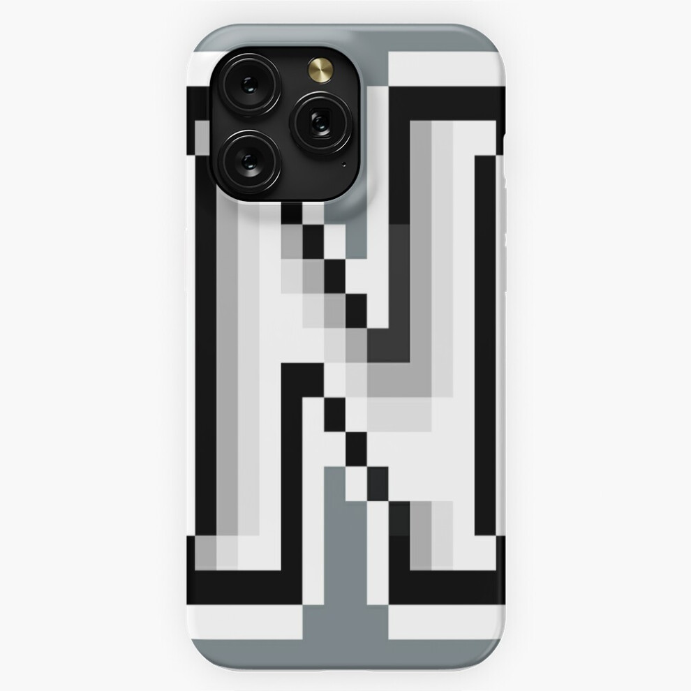 (Pixel Letter N Color=1121) Phone Case For Iphone Samsung 19 18 17 16 14 13 12 11 Plus Pro Max Galaxy S28 S27 S26 S25 S24 S23 S22 Ultra Note 20 White 4741628038087