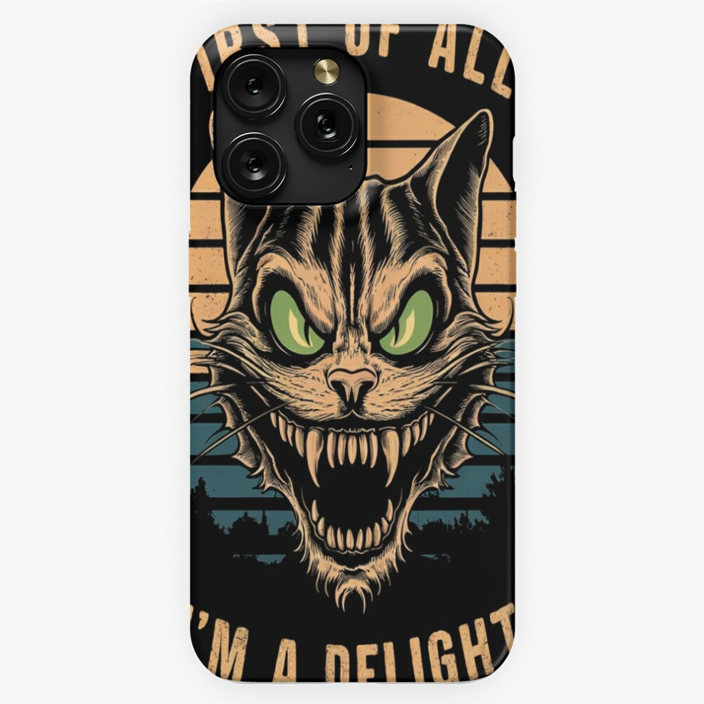 (First Of All I'm A Delight Cat Head Humor Vintage Horror=1190) Phone Case For Iphone Samsung 19 18 17 16 14 13 12 11 Plus Pro Max Galaxy S28 S27 S26 4741628038780