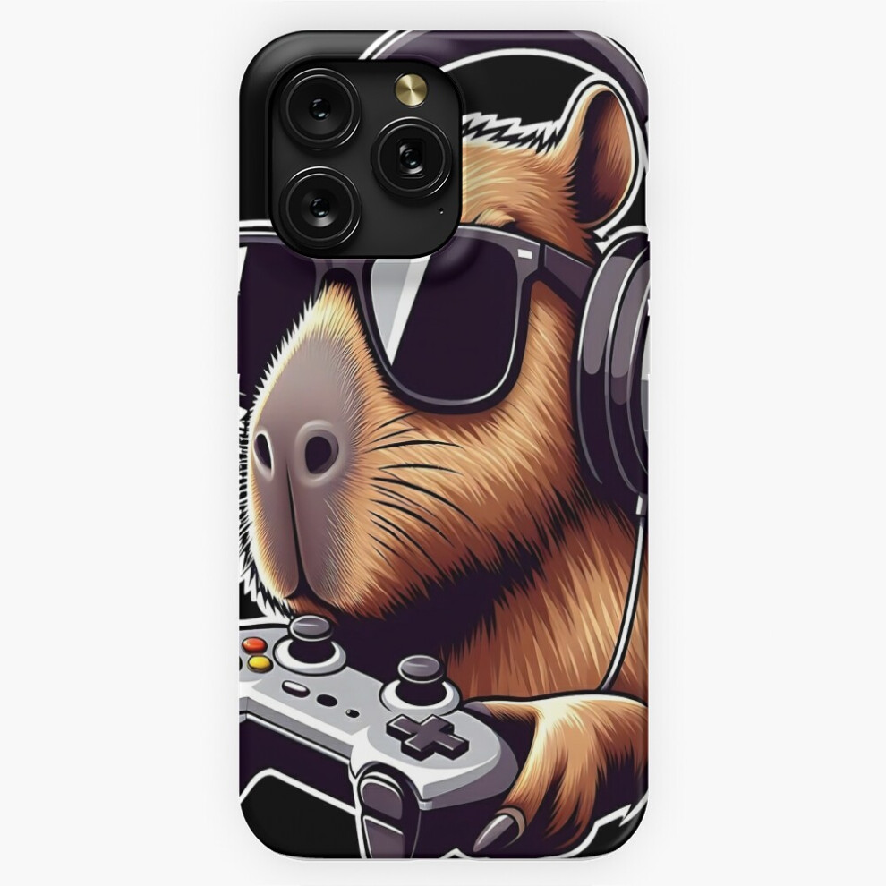 (Capybara Gaming Funnyybara Rodent Video Games Lover=1196) Phone Case For Iphone Samsung 19 18 17 16 14 13 12 11 Plus Pro Max Galaxy S28 S27 S26 S25 S 4741628038841